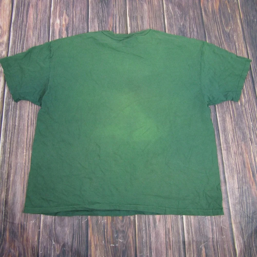 Vintage BellSouth Shirt Mens 3XL Green Hanes Beefy-T Embroidered Logo‎ 90s USA